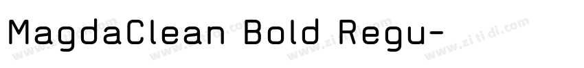 MagdaClean Bold Regu字体转换